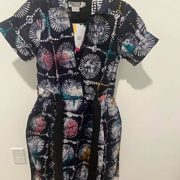 Busayo Emi Collared Shirt Dresses P2P 18’ waist 15.5 - Picture 3 of 4